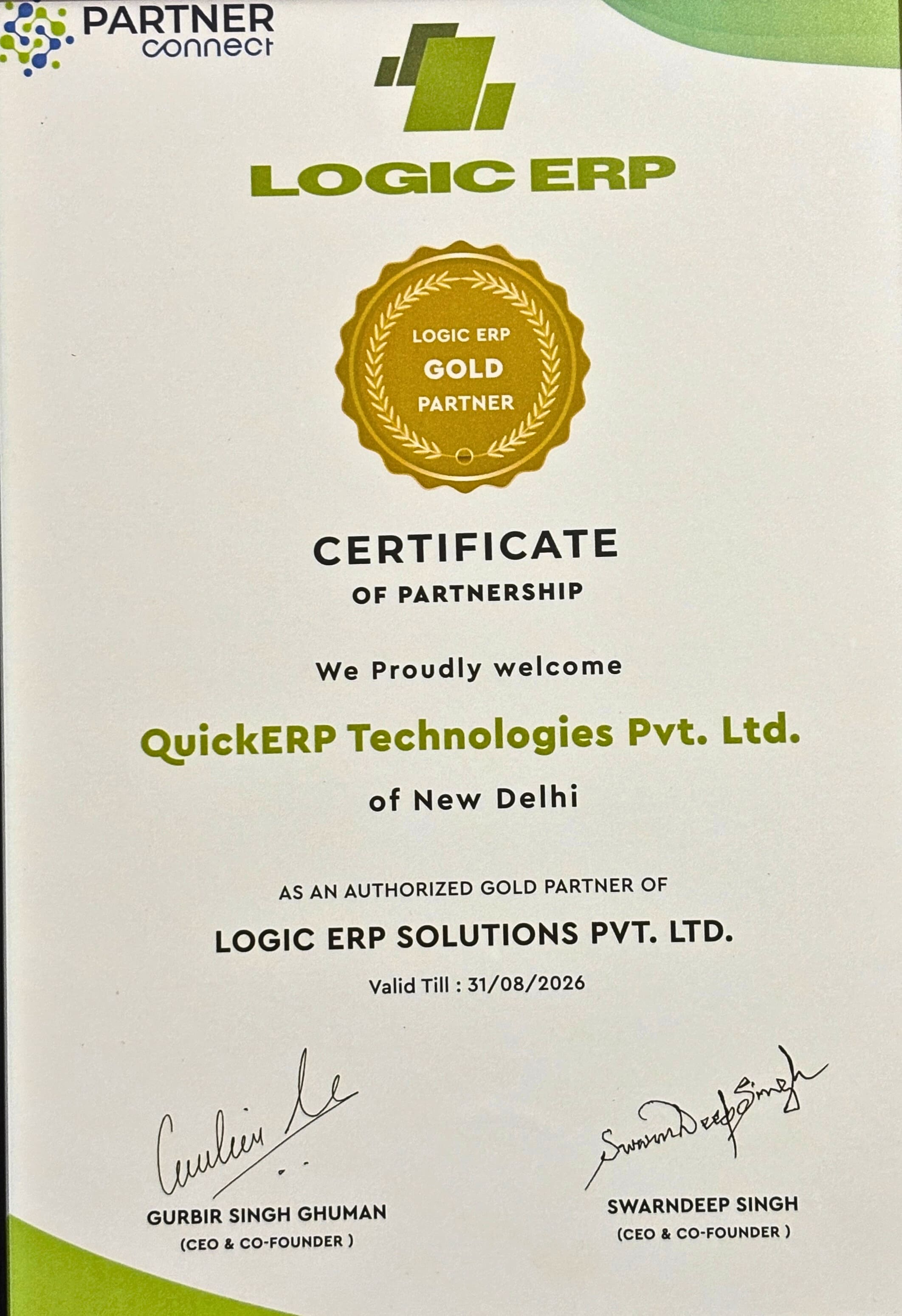 Best ERP Solution Provider Award 2023