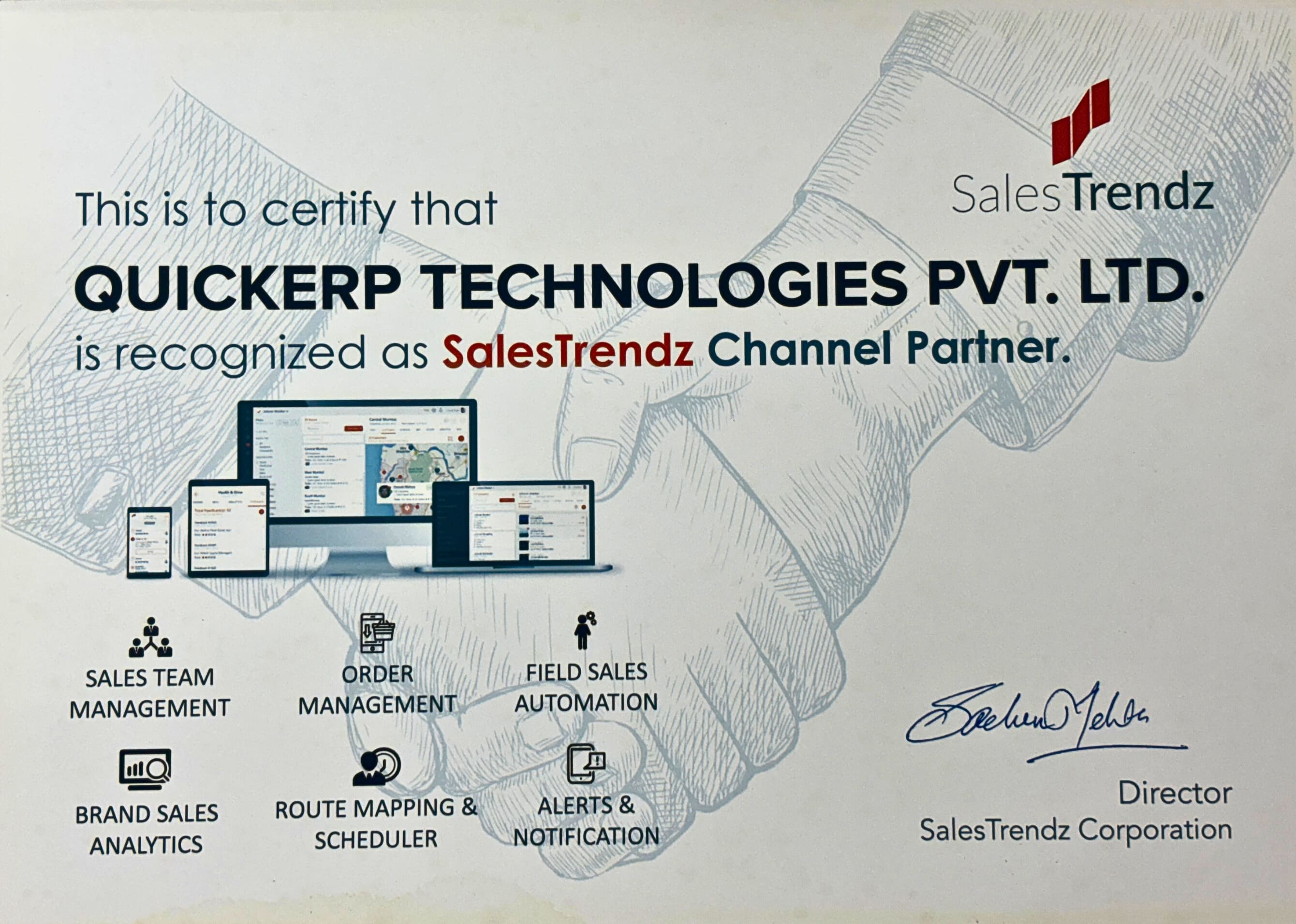 Best ERP Solution Provider Award 2023